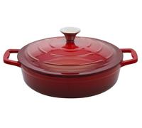 ELO poêle à servir en fonte 28cm rouge