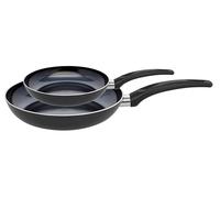 ELO Prima Cucina Lot de 2 poêles à frire, 20 et 28 cm, avec revêtement anti-adhésif, compatibles avec l'induction, noires