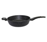 ELO Sauteuse Granit Evolution 28 cm avec contre-poignée, structure en micro-nid d'abeille, revêtement antiadhésif ELODUR Professional, compatible induction, noire