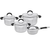 ELO Set de casseroles Basic Black Steam 4 pièces acier inoxydable