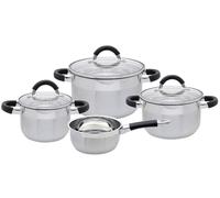 ELO Set de casseroles Basic Black Steam 4 pièces acier inoxydable