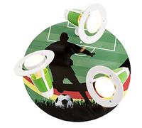 Elobra Plafonnier football WM footballeur, bois, vert, A + +