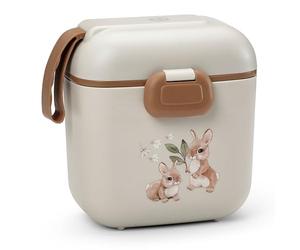 Elodie Details Boîte à Lunch pour Enfants, Bento Sans BPA avec Compartiments et Fourchette | Passe au Lave-Vaisselle & Micro-ondes | Boîte à Goûter École & Crèche, Finition Mate - 800ml,Bunny Darling