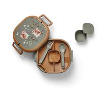 Elodie Details Boîte Bento Enfant à Compartiments Étanche, Chipmunk Darling | Lunch Box 1000 ml, 6 Compartiments, Joints Silicone, Poignées Pliables, Sans BPA, Lave-vaisselle & Micro-ondes, École