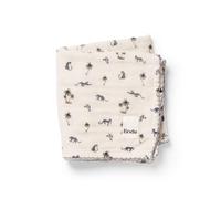 Elodie Details Couverture Mousseline Bébé Bambou Coton Oeko-Tex Classe 1 80x80cm Lange Nouveau-né Nourrisson Ultra Doux Absorbant Emmaillotage Allaitement Cadeau Naissance Unisexe, Garden Leo's Resort