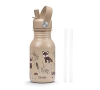 Elodie Details Gourde Enfant Inox, Bouchon Anti-Fuite avec Paille et Poignée pour Enfants, Facile à Ouvrir, Sans BPA, Facile à Nettoyer, Bouteille Idéal École & Activités, 350ML, Nordic Woodland