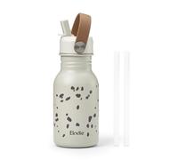 Elodie Details Gourde Enfant Inox, Bouchon Anti-Fuite avec Paille et Poignée pour Enfants, Facile à Ouvrir, Sans BPA, Facile à Nettoyer, Bouteille Idéal École & Activités, 350ML, Dalmatian Dots