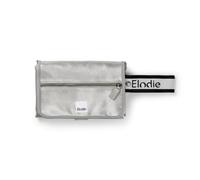 Elodie Details Matelas à Langer Bébé Portable Léger - Pliable Nomade Compact avec 2 Housses Éponge Lavables, Poche Frontale & Bracelet de Poignet, Tapis à Langer Voyage 87x51 cm, Silver Sheen
