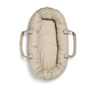 Elodie Details Nid Bébé Nouveau-né - Cocon Portable avec Longues Sangles de Portage, Poche de Rangement & Matelas, 100% Coton Bio, Oeko-TEX, Lavable en Machine, Réducteur de Lit 78×45 cm, Tender Taupe