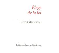 Éloge de la loi - Piero Calamandrei - Conference - broché - Etude