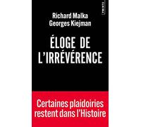 Richard Malka – Éloge de l'irrévérence – Étude – Points Poche