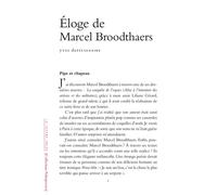 Éloge de Marcel Broodthaers - Yves Depelsenaire - Lettre Volee - broché - Monographie