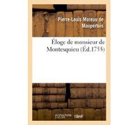 Éloge de monsieur de Montesquieu