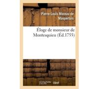 Éloge De Monsieur De Montesquieu