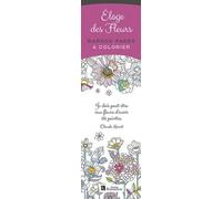Marque-pages à colorier. Éloge des fleurs