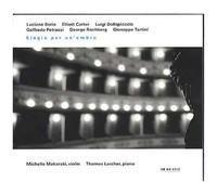 Elogio Per Un'ombra : Tartini, Dallapiccola, Petrassi, Carter, Rochberg Makarski, Violon & Larcher, Piano