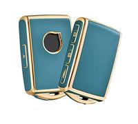 ELOHEI Coque de protection pour clé de Volvo en TPU souple pour Volvo XC90 XC60 S60 S90 XC40 Bleu