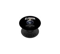 Elohim All Things are from Him Verse biblique Espagnol chrétien PopSockets PopGrip Adhésif
