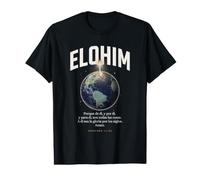 Elohim All Things are from Him Verse biblique Espagnol chrétien T-Shirt Graphique avec Valeur