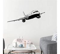 ELOIR Autocollant mural en vinyle autocollant pour chambre d'enfant avion de ligne décoration murale pour chambre d'enfant salle d'étude papier peint