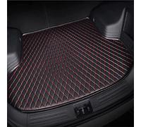 ELOKO Cuir Tapis Coffre Voiture pour Mercedes Benz GLC X253 AMG 43 4MATIC 2017-2021, Antidérapant Imperméable Protection Coffre Cargaison Doublure Accessories,Black-Red