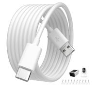 ELOLOHI 5M Câble USB C pour Xiaomi Smart Caméra C300 C400 C500 Pro, Blanc | Câble de Charge Long USB A vers C pour Mi Magnetic Mount Caméra de Surveillance 2K/ Wireless Outdoor Security Caméra 1080p