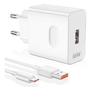 ELOLOHI 66W Chargeur USB avec Câble USB C 1M pour Honor, pour Super-Charge | Chargeur Rapide pour Honor 600 Pro Magic V6 7 600 Lite V5, 6A Câble pour Honor 400 200 Smart X9d X8d X6d MagicPad 2 V9 X9a