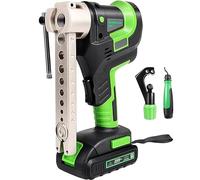 ELOMAS Kit d'outils d'évasement 3/4" Max OD,5 Sec Fast Flaring HVAC Eccentric Flaring Tool,Cordless Electric Single Flare Tool with Pipe Cutter & Deburrer,for Soft Copper/Aluminum/Brass Pipes