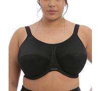 Elomi 8041 Energise U/W Bonnet Profond Support Multiway J Crochet Soutien-gorge sport, femme, EL8041, Noir , 6D