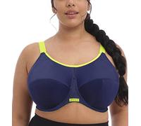 Elomi 8041 Energise U/W Bonnet Profond Support Multiway J Crochet Soutien-gorge sport, femme, Soutien-gorge de sport, EL8041, bleu marine, 7F