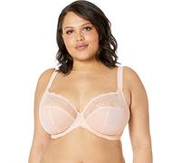 Elomi Charley Soutien-Gorge Plongeant à Armatures en Dentelle Extensible, Semi-Voilage, Rose - Ballet Pink, 100K Femme