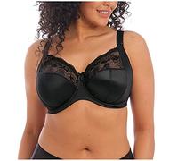 Elomi Morgan Banded Comfort & Support. Three-Section Cup, Side Frame, Stretch Lace. Solid Color DD+ Bras Soutien-Gorge à Couverture Totale, Noir, 105H Femme