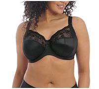 ELOMI Morgan Underwire Soutien-Gorge en Dentelle Stretch Couverture Totale, Noir, 105G Femme