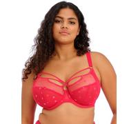 Elomi Sachi Strappy Underwire Plunge Bra Soutien-Gorge Plongeant, Transparent, Confettis Rouges, 36GG Femme