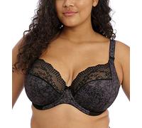 Elomi Soutien-gorge plongeant à armatures Lucie en dentelle extensible pour femme, noir, 115D