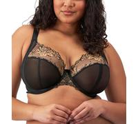 Elomi Soutien-gorge plongeant à armatures Teagan pour femme, Amande noire, 36GG
