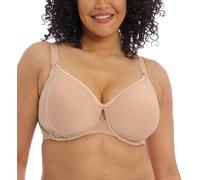Elomi Women's Charley Bandless Shirt Floral Lace, Breathable Spacer Fabric, Diamond Mesh Detail. DD+ Bras Soutien-Gorge, Opaque, Camel, 120DD Femme