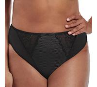 Elomi Women's Plus Size Charley Waist High Cut Leg Brief, Black, XX-Large