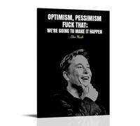 Elon Musk Citation Art Toile Poster Décoration Salon Art Mural Chambre Peinture Impression Murale Peinture Art Peinture Moderne Maison Garçon Chambre Impression Peinture Fille Vacances Murale 30 x 45