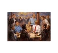 Elon Musk Donald Trump Andrew Tate Celebrity Poster décoratif sur toile Art mural pour salon, chambre à coucher, art mural, impression d'image moderne, décoration de chambre familiale, 20 x 30 cm