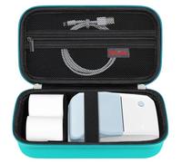 Elonbo B1 Étiquette Maker Valise, Portable Mini sans Fil Bluetooth étiquette imprimante Sac de Voyage, Petit Support de Stockage d'étiquettes à Main, Vert