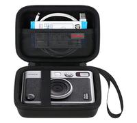 Elonbo Boîtier de Transport pour Appareil Photo Compatible Fujifilm Instax Mini Evo Appareil Photo Instantané, Support de Voyage pour Imprimante Photo, Noir
