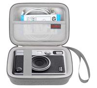 Elonbo Boîtier de Transport pour Appareil Photo Compatible Fujifilm Instax Mini Evo Appareil Photo Instantané, Support de Voyage pour Imprimante Photo, Gris
