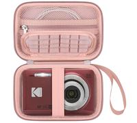 Elonbo Boîtier de Transport pour Appareil Photo numérique Kodak pixpro fz55 / fz53 / FZ45 / fz43 16mp, vlogging Sac de Rangement pour Appareil Photo, Sac en Filet pour Batterie, câble, Or Rose