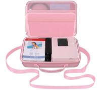 Elonbo Canon Selphy CP1500 Compact Photo Printer Valise Portable Bluetooth Impression Instantanée Sac de Rangement pour Appareil Photo Sac en Filet pour Câble de Papier Photo Zink, Couleur Rose