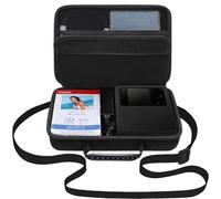 Elonbo Canon Selphy CP1500 Compact Photo Printer Valise Portable Bluetooth Impression Instantanée Sac de Rangement pour Appareil Photo Sac en Filet pour Câble de Papier, Noir+Intérieur Noir