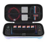 Elonbo Carrying Case for Nintendo Switch 2 (2025), Switch 2 Games Controller Grip Hard Travel Bag, Game Player Organizer Holder, Mesh Pocket Fits Joy-Con Cables, Purple-Blue