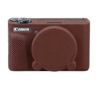 Elonbo Coque pour appareil photo numérique Canon PowerShot SX740/SX730, Canon SX740 HS/SX730 en silicone souple, housse de protection en caoutchouc, manchon anti-rayures avec couvercle d'objectif