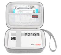 Elonbo Dur Étui de Voyage Rigide Housse Cas pour Kodak Mini 2 Retro 4pass/Kodak Pack Mini Imprimante P210 Photo Printer/Kodak Mini Retro 2 P210, Mesh Pocket Convient pour Le Papier, Câble, Gris