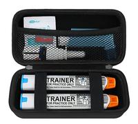 Elonbo Epipen Valise, Pack de médicaments de Voyage pour 2 epipen ou auvi Q, inhalateur ventolin, Vaporisateur Nasal, médicaments Contre Les Allergies, Noir (Seulement dans la boîte!)